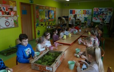 Dzieci z klasy 1 i oddziału przedszkolnego