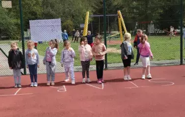 Uczestnicy biegu