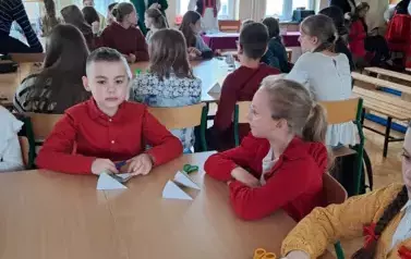 Uczniowie podczas konkursu 1