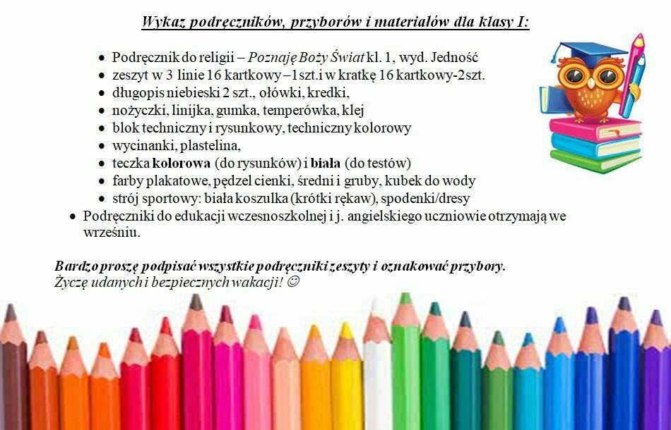 Zdjęcie do Wyprawka dla klasy I