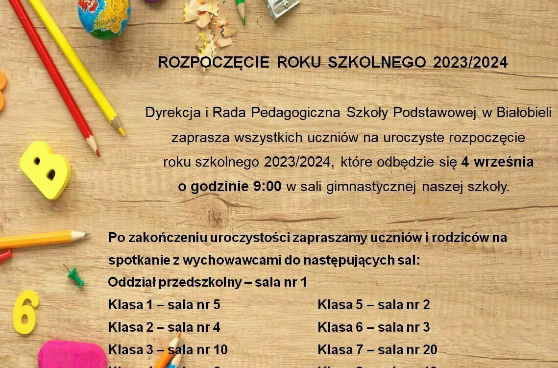 Zdjęcie do Rozpoczęcie roku szkolnego 2023/2024