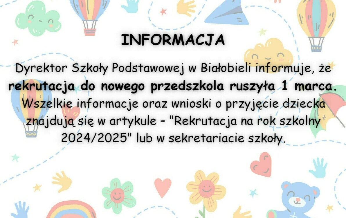 Zdjęcie do Rekrutacja do nowego przedszkola