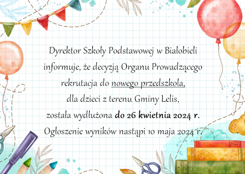 Zdjęcie do Wydłużenie terminu rekrutacji do nowego przedszkola