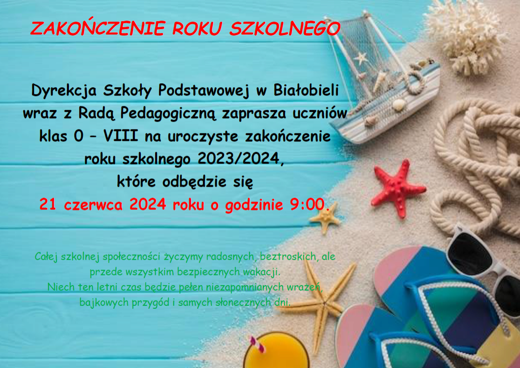 Zdjęcie do Zakończenie roku szkolnego