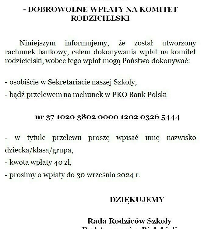 Zdjęcie do Konto Rady Rodzic&oacute;w