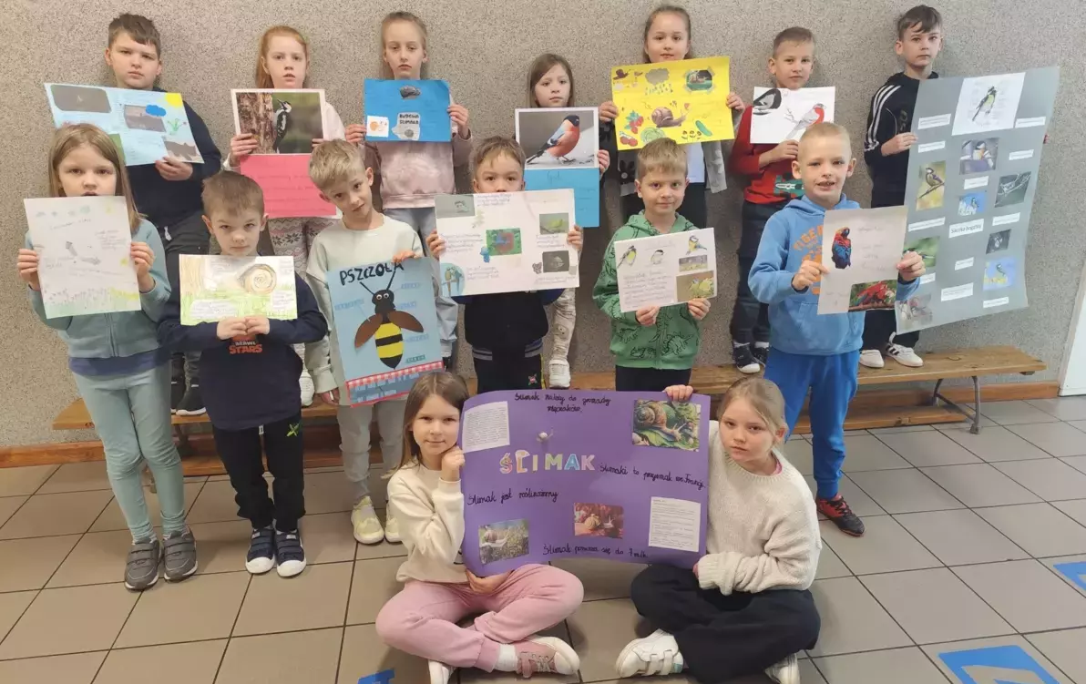 Zdjęcie do Plakaty o zwierzętach w wykonaniu uczni&oacute;w klasy I