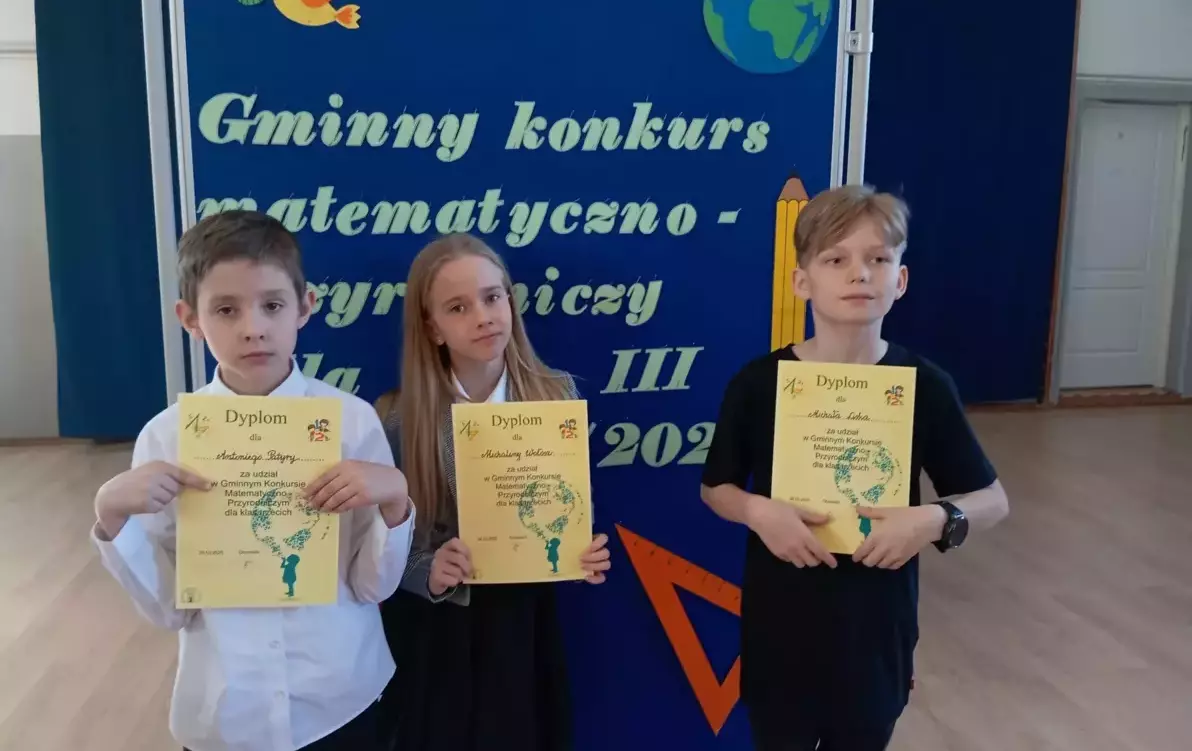 Zdjęcie do Gminny Konkurs Matematyczno-Przyrodniczy dla uczni&oacute;w klas III	