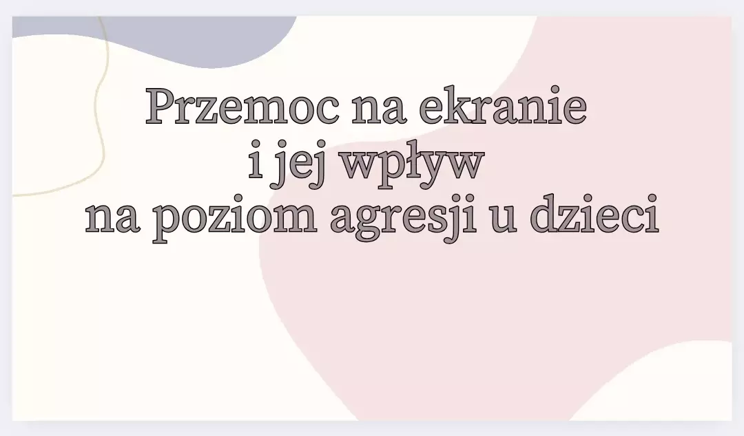 Zdjęcie do PRELEKCJA DLA RODZIC&Oacute;W - PRZEMOC NA EKRANIE A JEJ WPŁYW NA AGRESJĘ U DZIECI