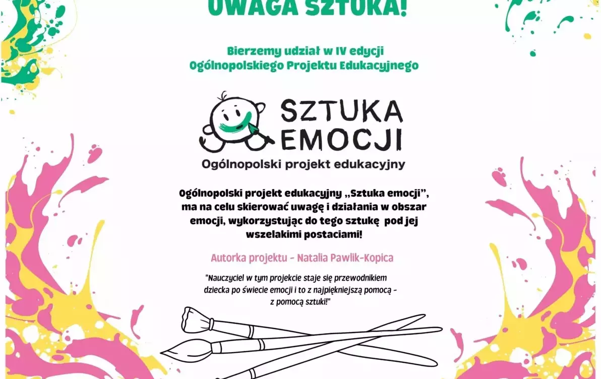 Zdjęcie do Og&oacute;lnopolski projekt edukacyjny Sztuka Emocji