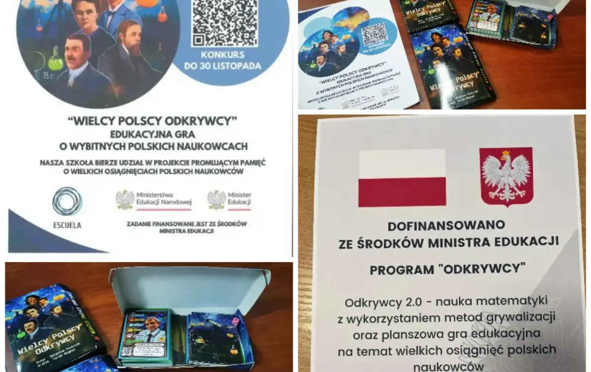 Zdjęcie do Projekt edukacyjny Wielcy Polscy Odkrywcy - nauka przez zabawę...