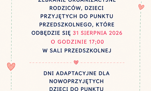 Dni adaptacyjne i zebranie 