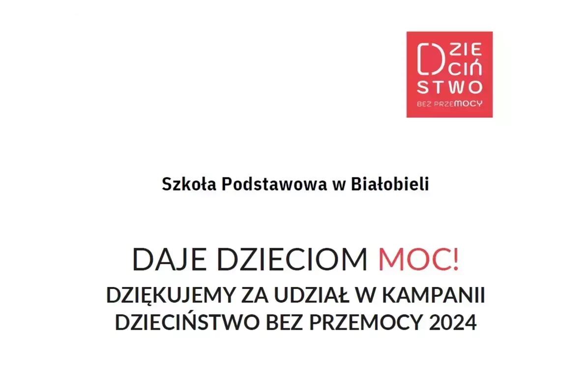 Zdjęcie do DZIECIŃSTWO BEZ PRZEMOCY