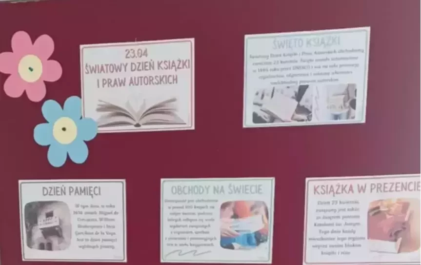 Zdjęcie do 23 kwietnia - Światowy Dzień Książki i Praw Autorskich czyli Święto wszystkich czytelnik&oacute;w, bibliofil&oacute;w i miłośnik&oacute;w książek.