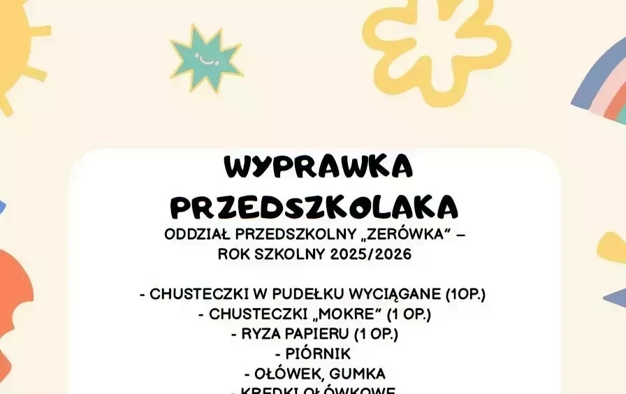 Zdjęcie do Wyprawka Przedszkolaka