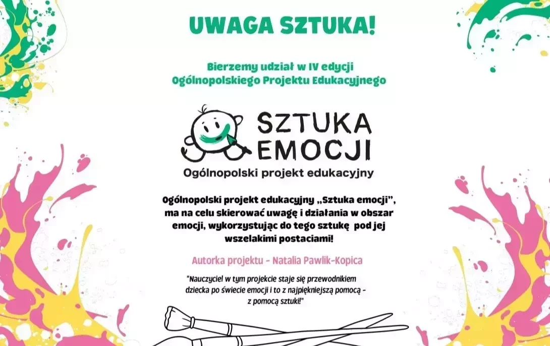 Zdjęcie do Og&oacute;lnopolski projekt edukacyjny Sztuka Emocji
