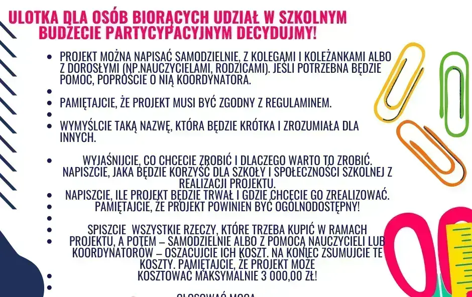 Zdjęcie do Szkolny budżet DecydujeMY!