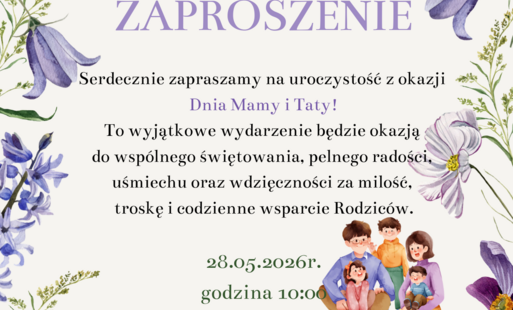 Zdjęcie do Zaproszenie Dzień Mamy i Taty